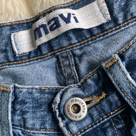 Vintage Y2K Mavi mid rise flare button fly denim jeans 27 - Picture 4 of 10